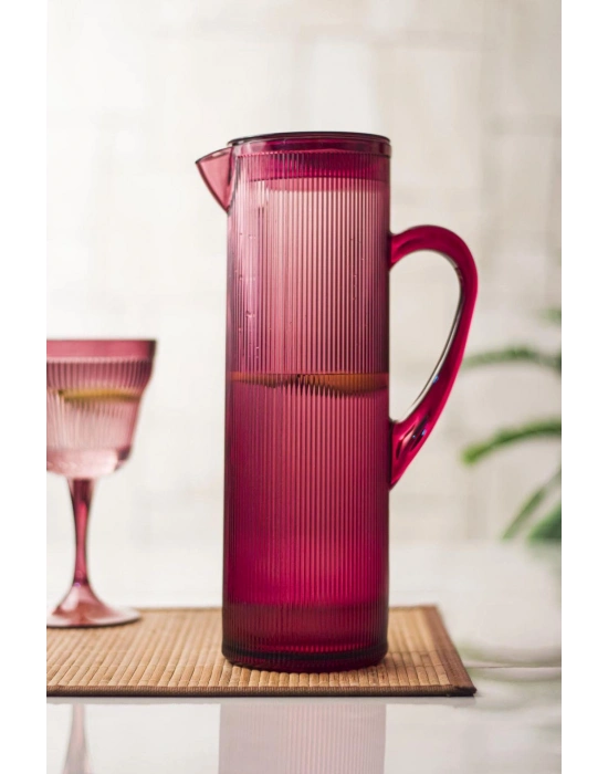 Arkilik Barok 1,5 Lt Mürdüm Sürahi (Buzdolabı Kapak Rafına Sığar)