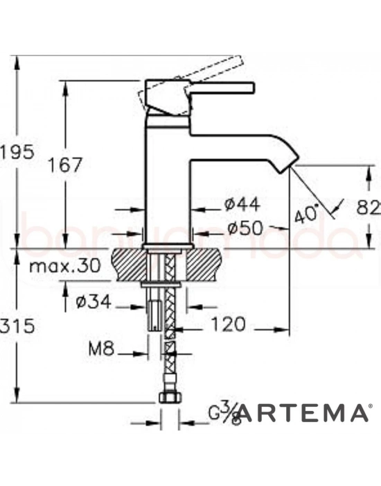 ® Artema A41984 Minimax S Lavabo Bataryası