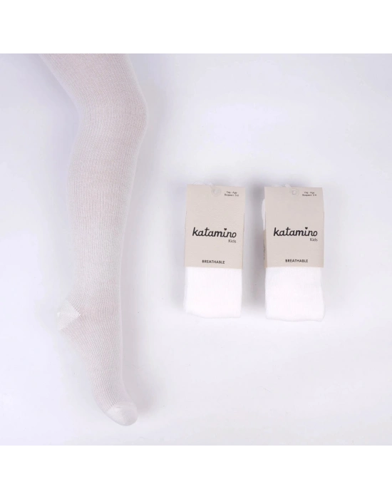 Artı Alago Kız Külotlu Çorap 300422 Krem