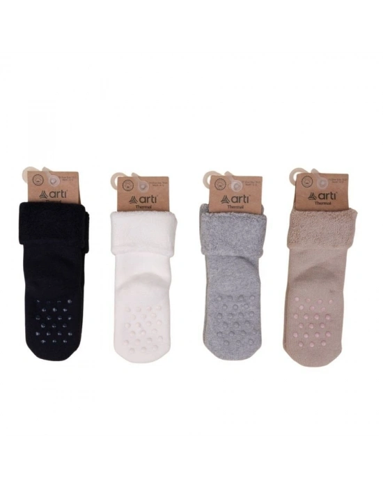 Artı Çaça Katlamalı Absli Erkek Bebek Havlu Soket Çorap K42259 Asorti