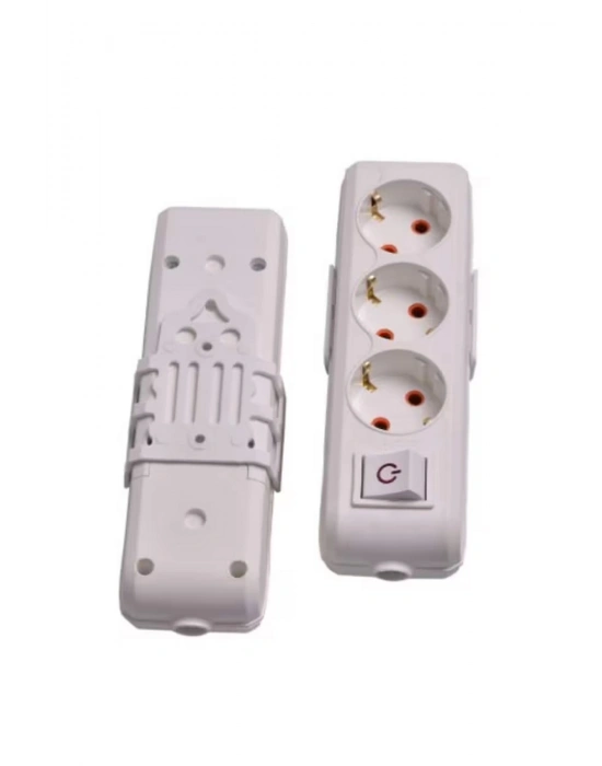 Asel 3 lü Priz Anahtarlı Klemensli