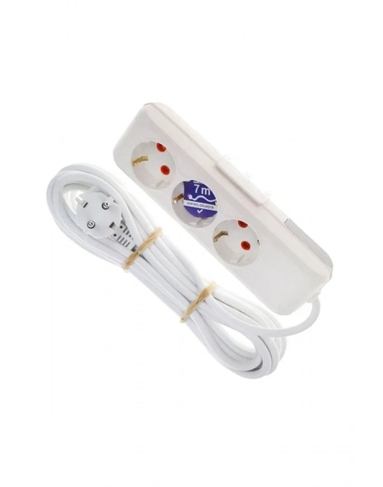 Asel 3Lü Topraklı Grup Priz 7mt