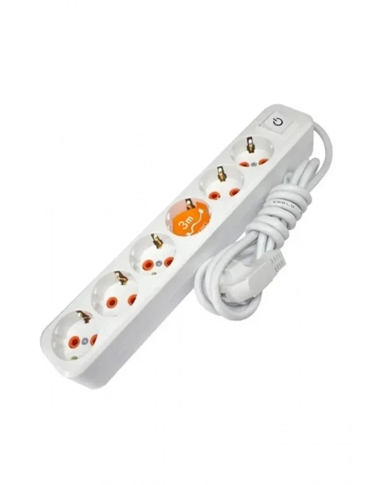 Asel 6Lı Grup Priz Anahtarlı 3mt