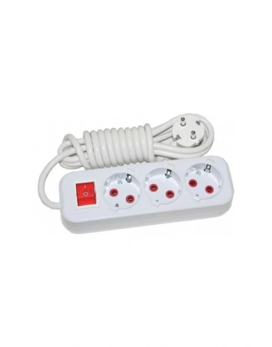 Asel  Priz 3 Lü 3 MT Anahtarlı