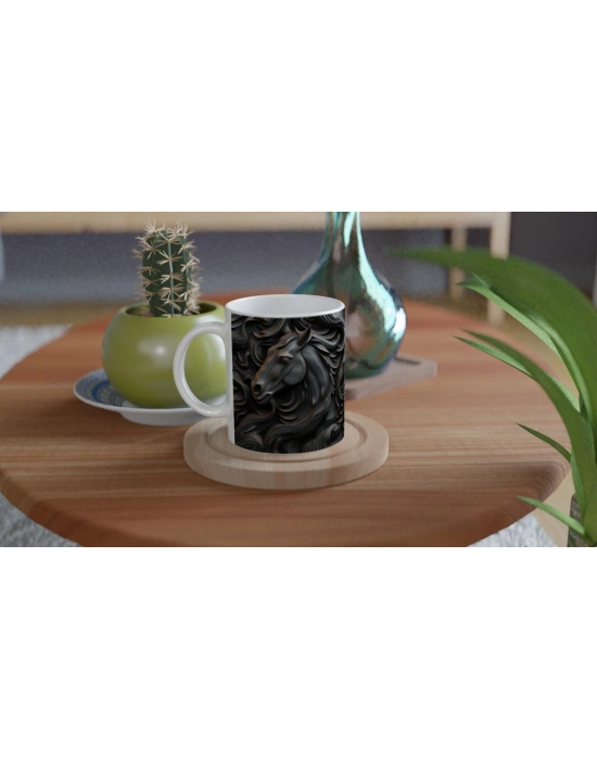 Asil Güç Soyut At Figürlü Kupa Bardak