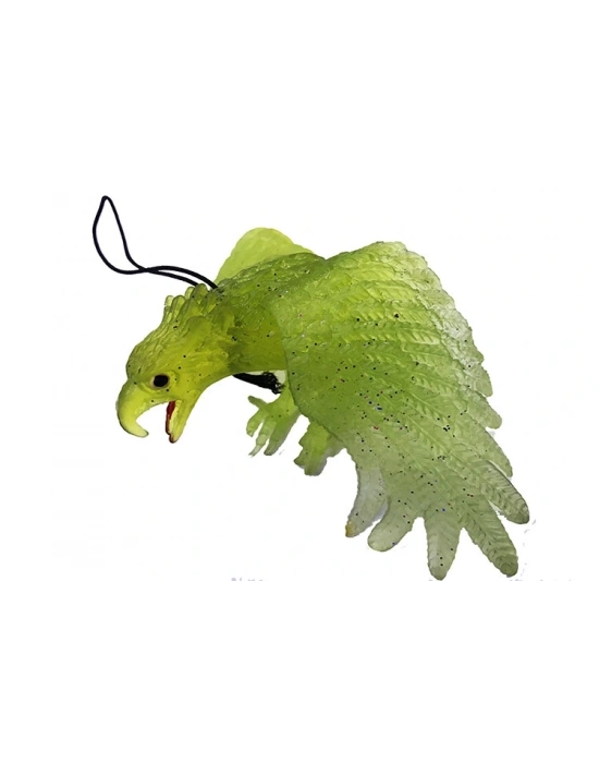 Asılabilir Lateks Kartal Dekor Süsü Yeşil 17-18 Cm