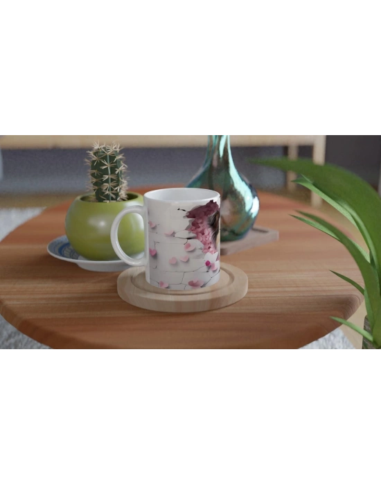 Aşkla Bakan Sevimli Köpek Temalı Baskılı Kupa Bardak