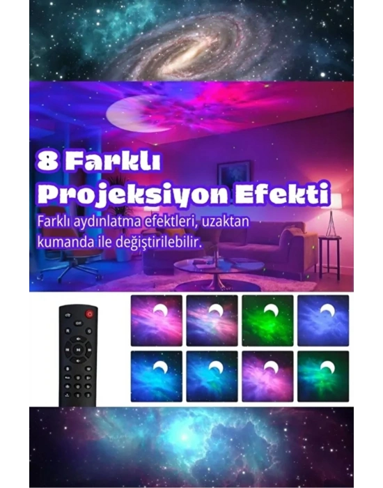 ® Astronot Bluetooth Hoparlör Bulutsusu Galax yAy Tavan Gökyüzü Projektör Zamanlayıcı Gece ası