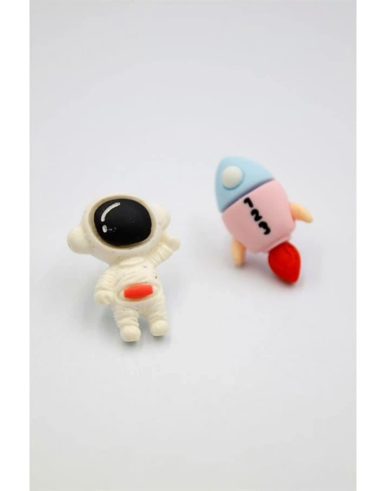 Astronot Hamur Küpe - ÇOK RENKLİ