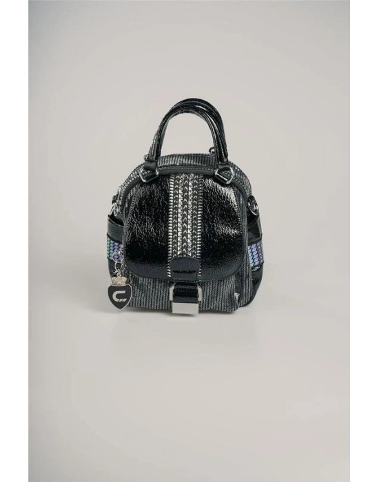 Atey Siyah Cilt Kol Ve Omuz Çantası