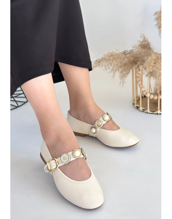 Atnis Bej Cilt Babet Ayakkabı