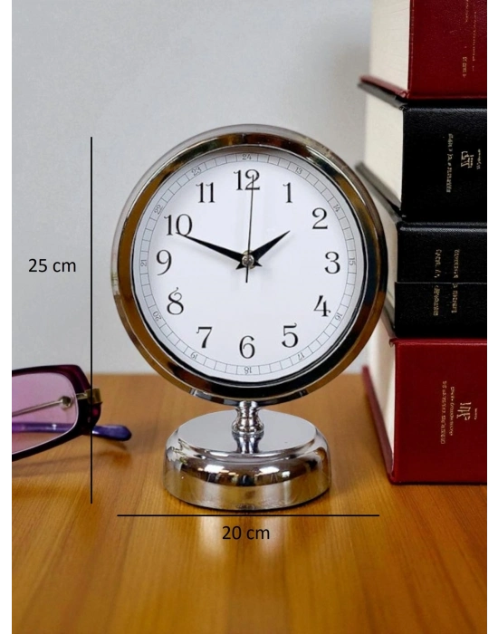 Aura 25 x 20 Cm Metal Zarif Masa Saati