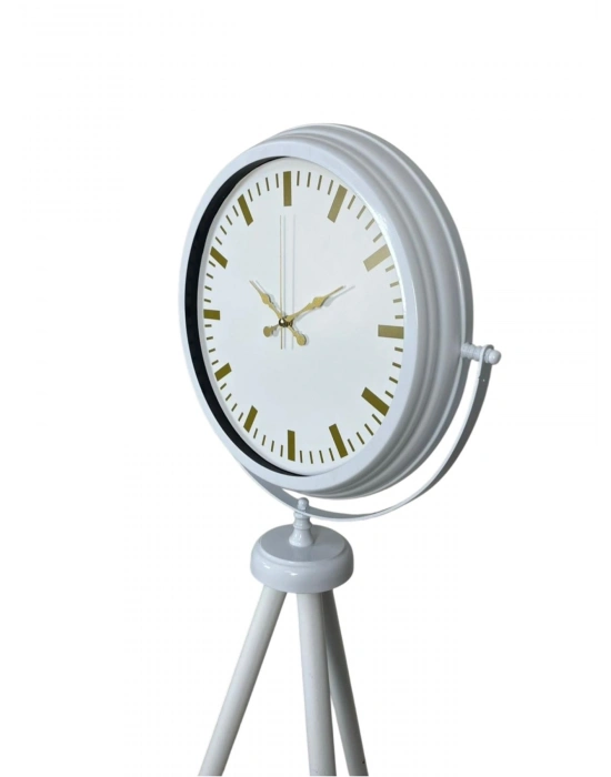 Aura Beyaz Tripod Ayaklı Saat