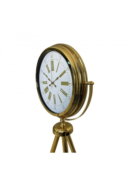 Aura Gold Tripod Ayaklı Dekoratif Saat