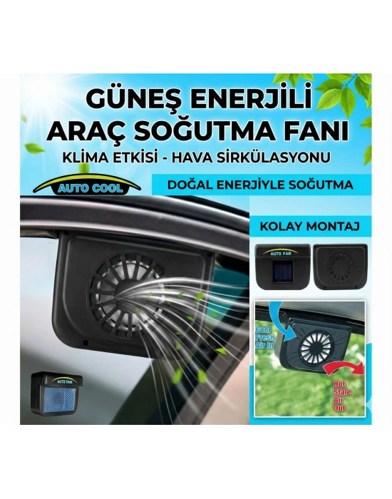 Auto Cool Güneş Enerjisiyle Çalışan Araç İçi Soğutucu
