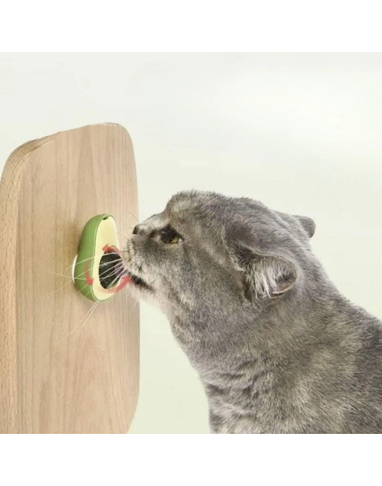 ®  Avokado Model Yapışkanlı Kedi Oyuncağı Yenilebilir Kedi Nanesi Otu