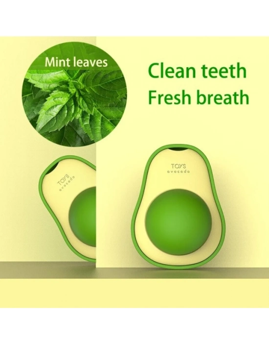 Avokado Şeklinde Catnipli Doğal Kedi Yalama Topu 6 Cm