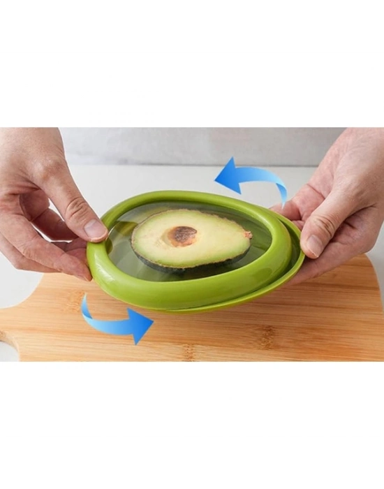 Avokado Şeklinde Esnek Yiyecek Saklama Kutusu