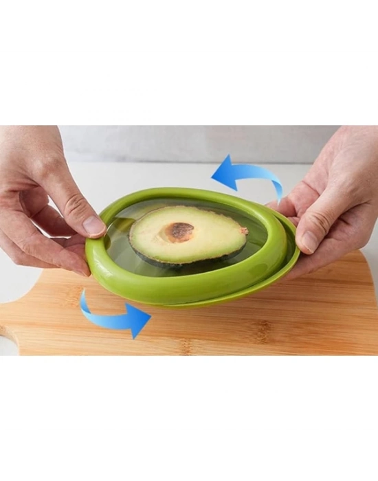 Avokado Şeklinde Esnek Yiyecek Saklama Kutusu
