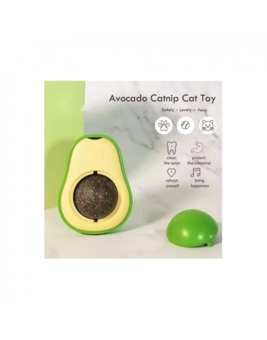 Avokado Tasarımlı Kedi Yalama Topu