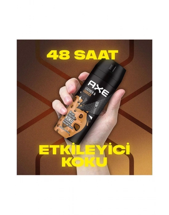 Axe Erkek Sprey Deodorant Leather & Cookies 48 Saat Etkileyeci Koku 150 ml