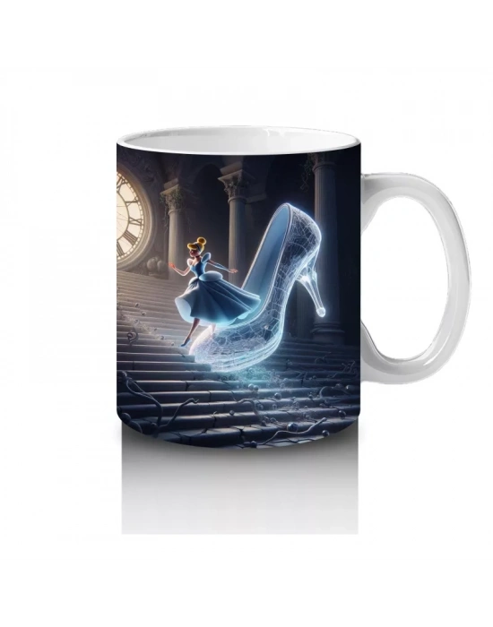 Ay Işığında Dans Eden Büyülü Hayalet Figürlü Fantastik Cadılar Bayramı Baskılı Kupa Bardak