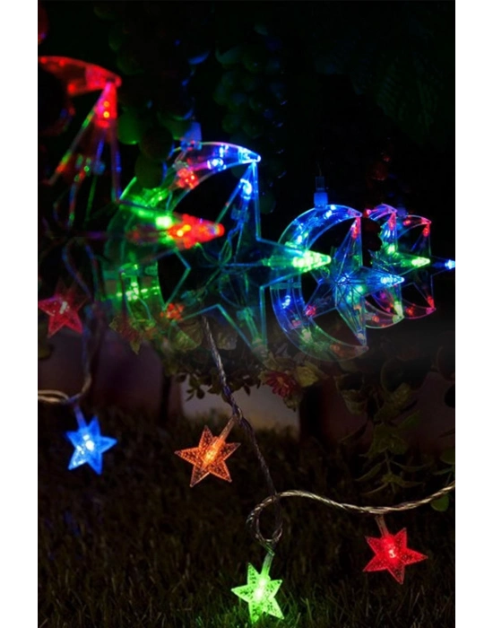 Ay-Yıldız Tasarımlı 20 Ledli Dekor ası (4 mt)