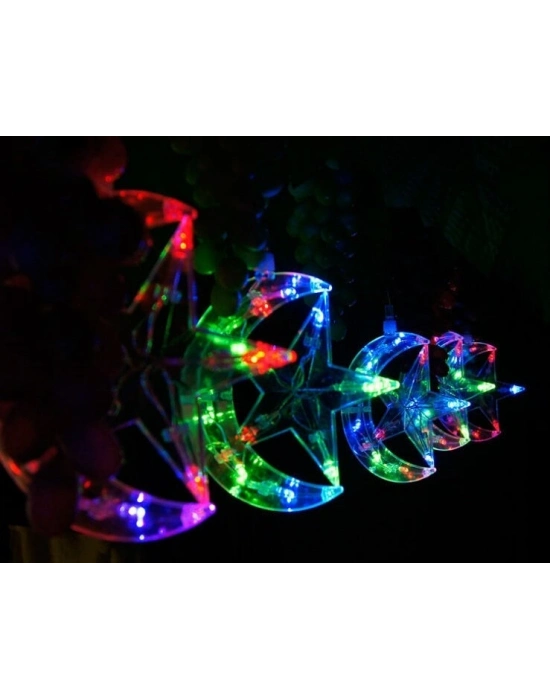 Ay-Yıldız Tasarımlı 20 Ledli Dekor ası (4 mt)