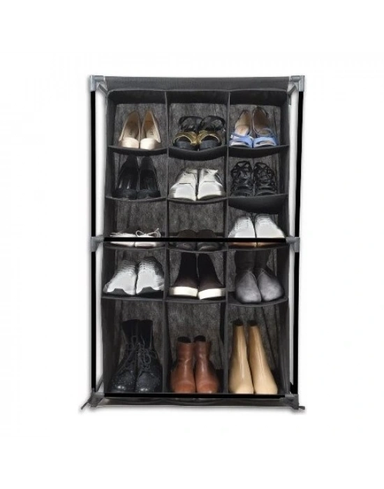 Ayakkabı Rafı - 15 Bölmeli Kumaş Ayakkabı Dolabı