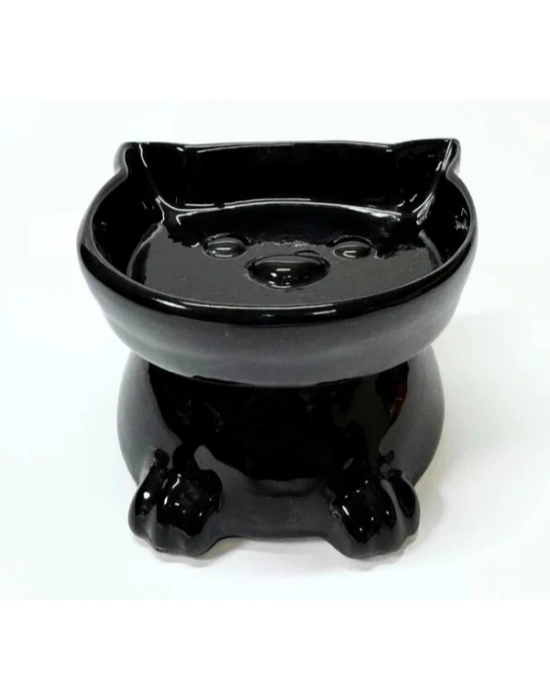 Ayaklı Kulaklı Seramik Mama Kabı