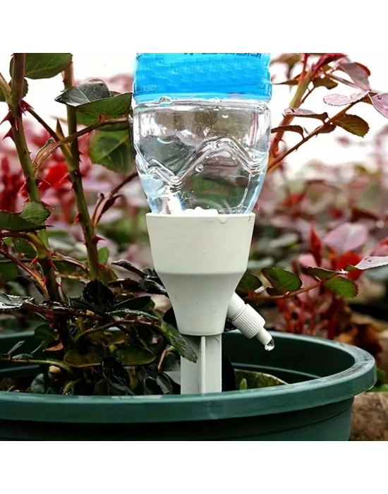 ®  Ayarlanabilir Akış Hızına Sahip Damlama Sulama Çivileri 3lü Otomatik Bitki Sulama Aparatı Tüm Pet Şişelere Uyumlu