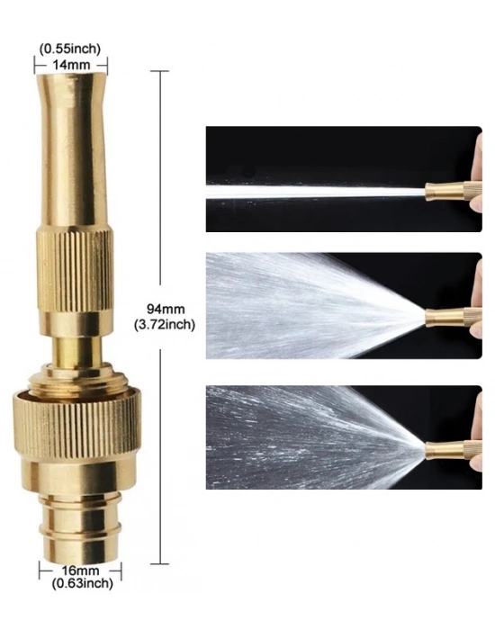 AYARLANABILIR BASINÇLI HORTUM BAŞLIĞI GOLD