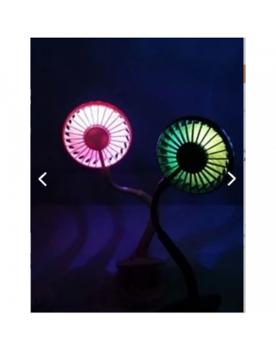 Ayarlanabilir Kıskaçlı Masa Üstü Mini Vantilatör