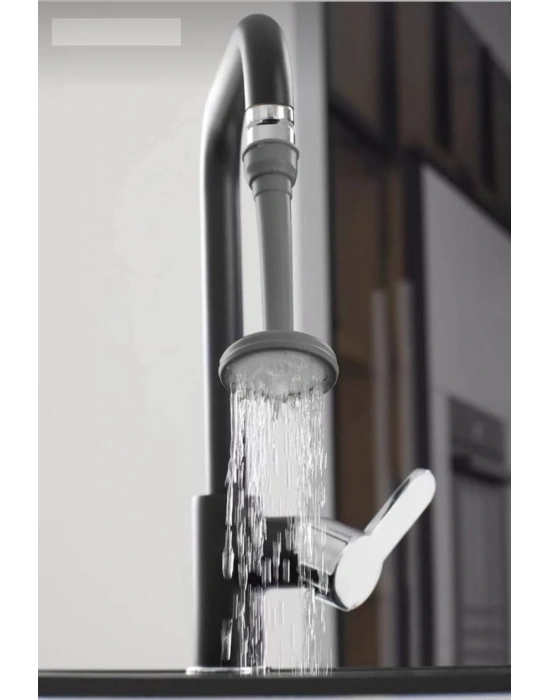 Ayarlanabilir Şelale Musluk Ucu - Antrasit