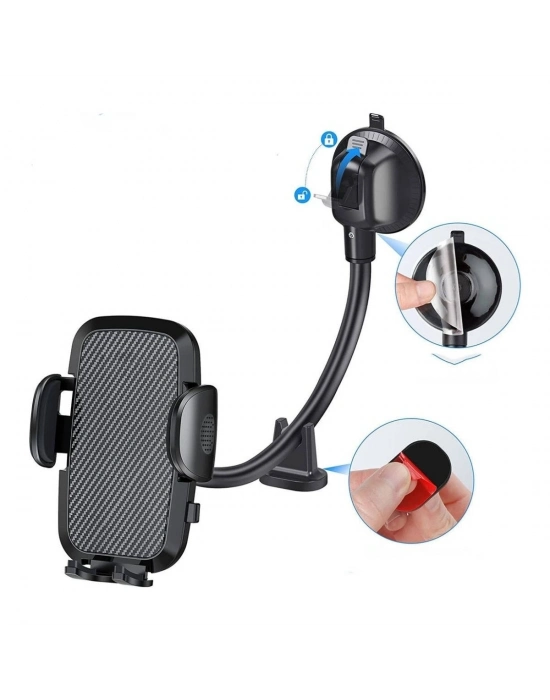 ®  Ayarlanabilir Vakum Kilitli Cam Ve Torpidoya Takılabilen Telefon Tutucu