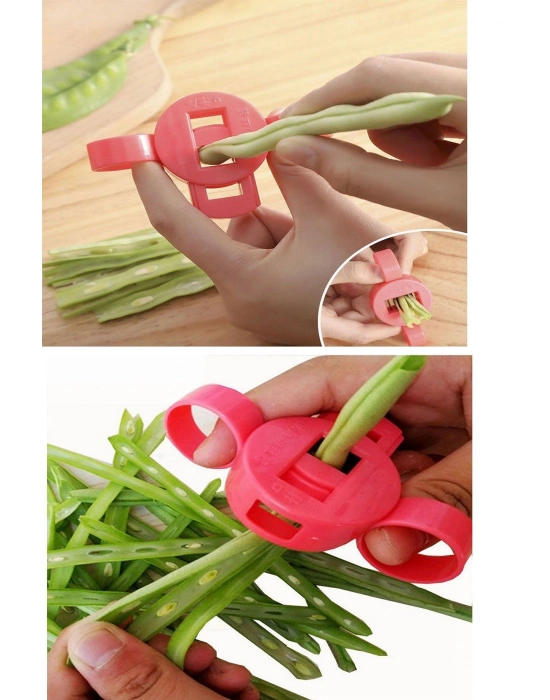 Ayarlanabilir Yeşil Fasulye Dilimleme Kesici Pratik Bamya Bakla Vs Parçalayıcı Dilimleyici
