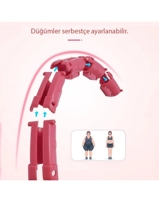 ®  Ayarlanabilir Zayıflatıcı Hulahop Bel ve Karın Bölgesi İçin İnceltici Fitness Aleti Spor Çemberi