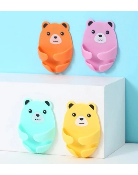 ® Ayıcık Desenli Çok Amaçlı 4 lü Fiş Tutucu