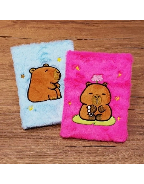 Ayıcık Motifli Peluş Kapaklı Defter