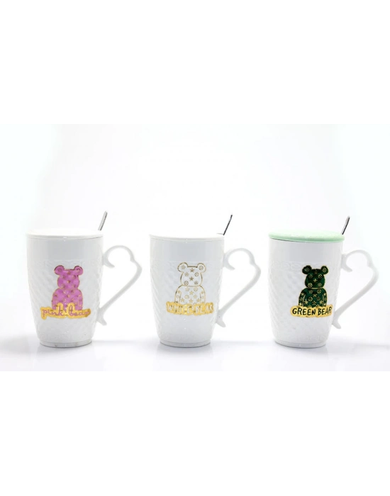 Ayıcık Tasarımlı Porselen Kupa Bardak