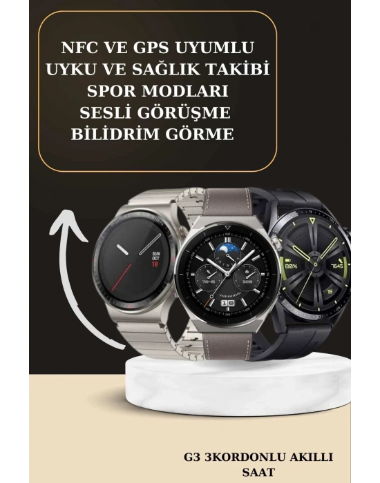 Aynalı Bluetooth Kulaklık Yeni Nesil Akıllı Saat Titreşimli Nabız Ölçer Spor Modları