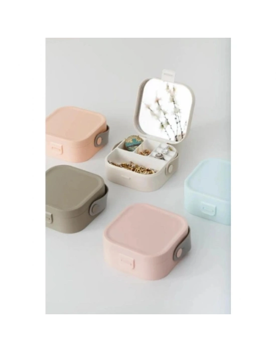 Aynalı Makyaj Kutusu Çanta Boy