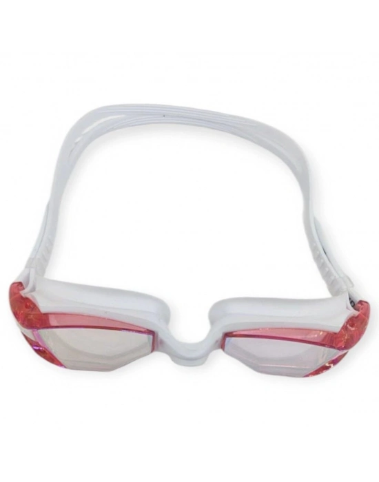 Aynalı Yüzücü Gözlüğü Silikon KIRMIZI - 1765