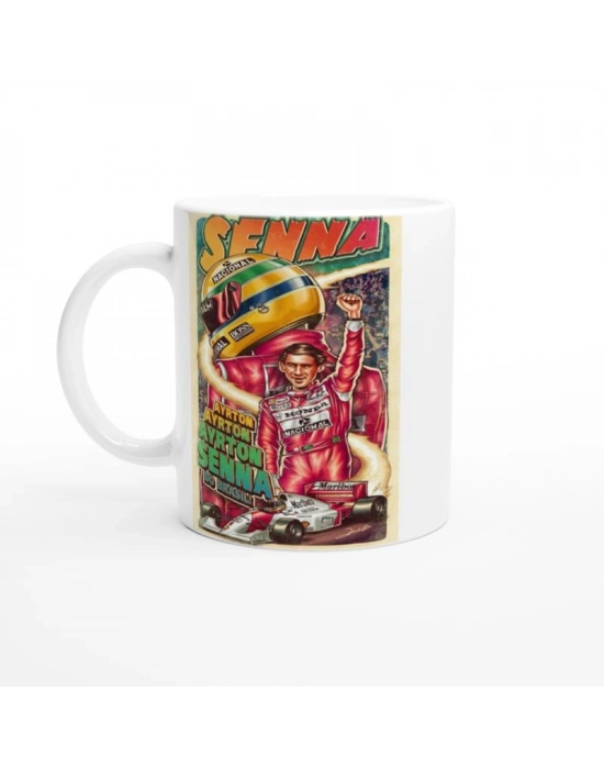 Ayrton Senna Efsanesi Retro Kupa Bardak