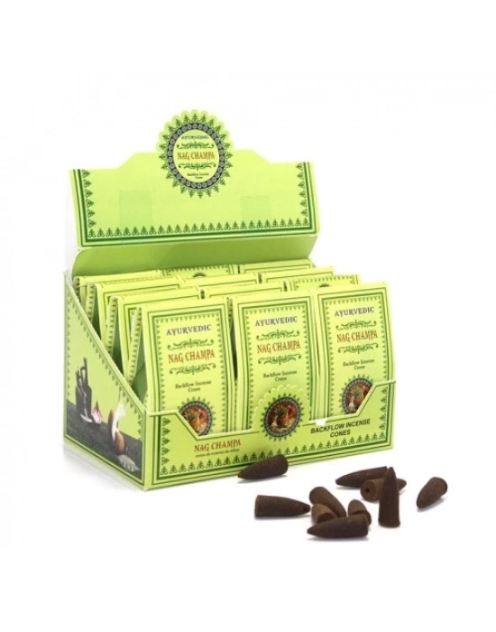 Ayurvedic Konik (Geri Akış) Tütsü Nag Champa Aromalı