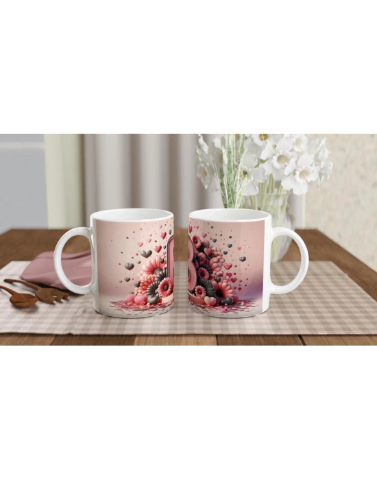 B Harfi Modern Alfabe Kupa Bardak