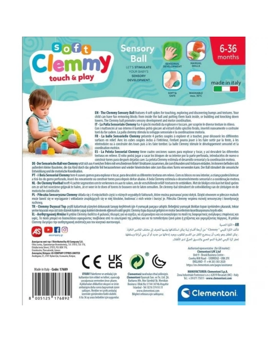 Baby Clementoni Yumuşak Blok Duygusal Top 17689