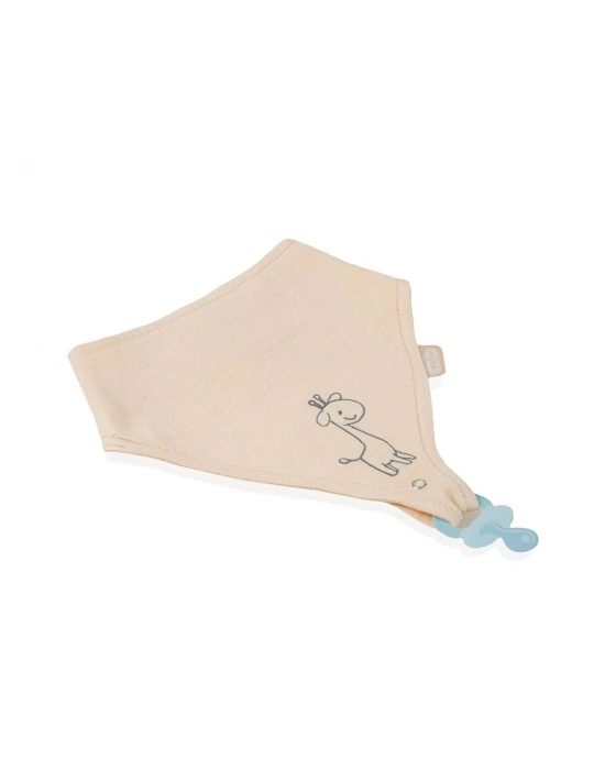 BabyJem Emzik Askılı Müslin Önlük 837 Somon