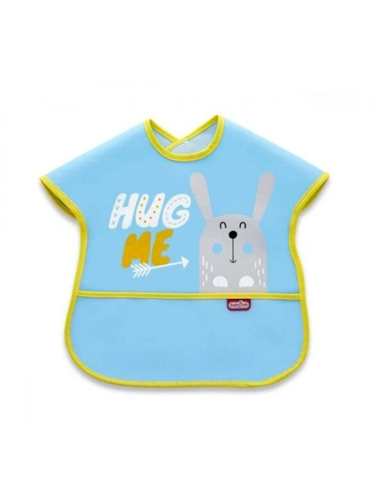 BabyJem Poli Muşamba Büyük Mama Önlüğü 029 Mavi