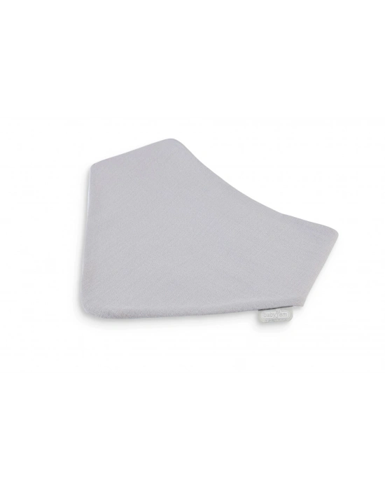 BabyJem Silikon Diş Kaşıyıcılı Müslin Önlük 736 Gri